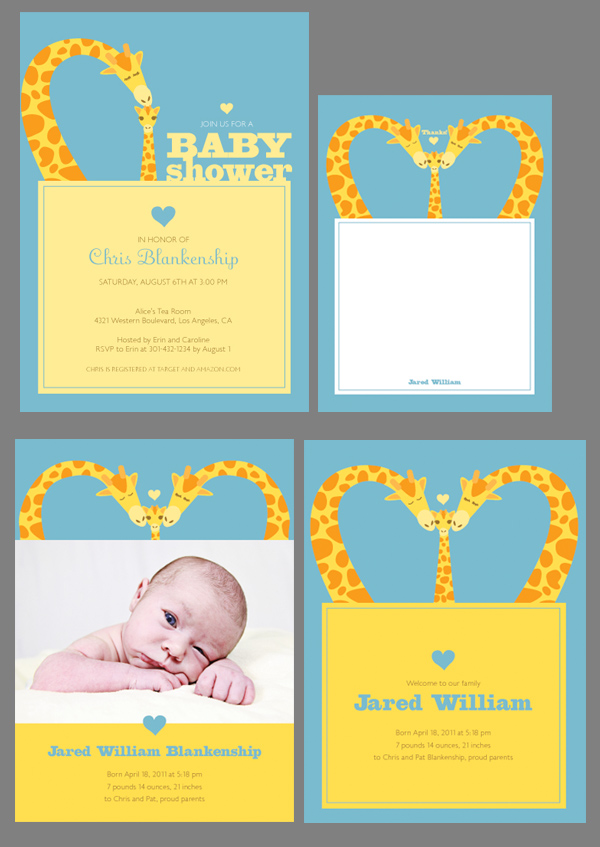 Baby shower invitation